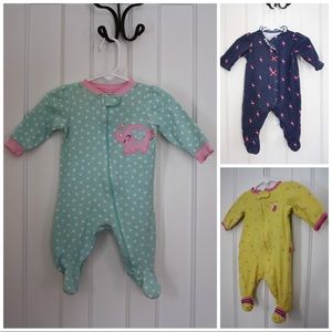 Baby Girl Footies Bundle (0-3 Months)